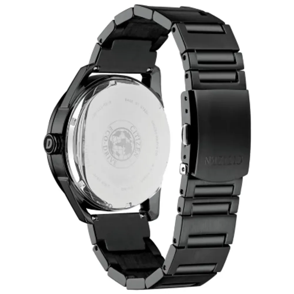 Citizen Mens Black Stainless Steel Bracelet Watch Bu4025-59e