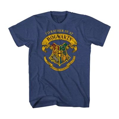 Hogwarts Little & Big Boys Crew Neck Harry Potter Short Sleeve Graphic T-Shirt
