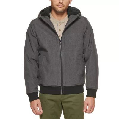 Dockers Mens Soft Shell Sherpa Bomber Jacket