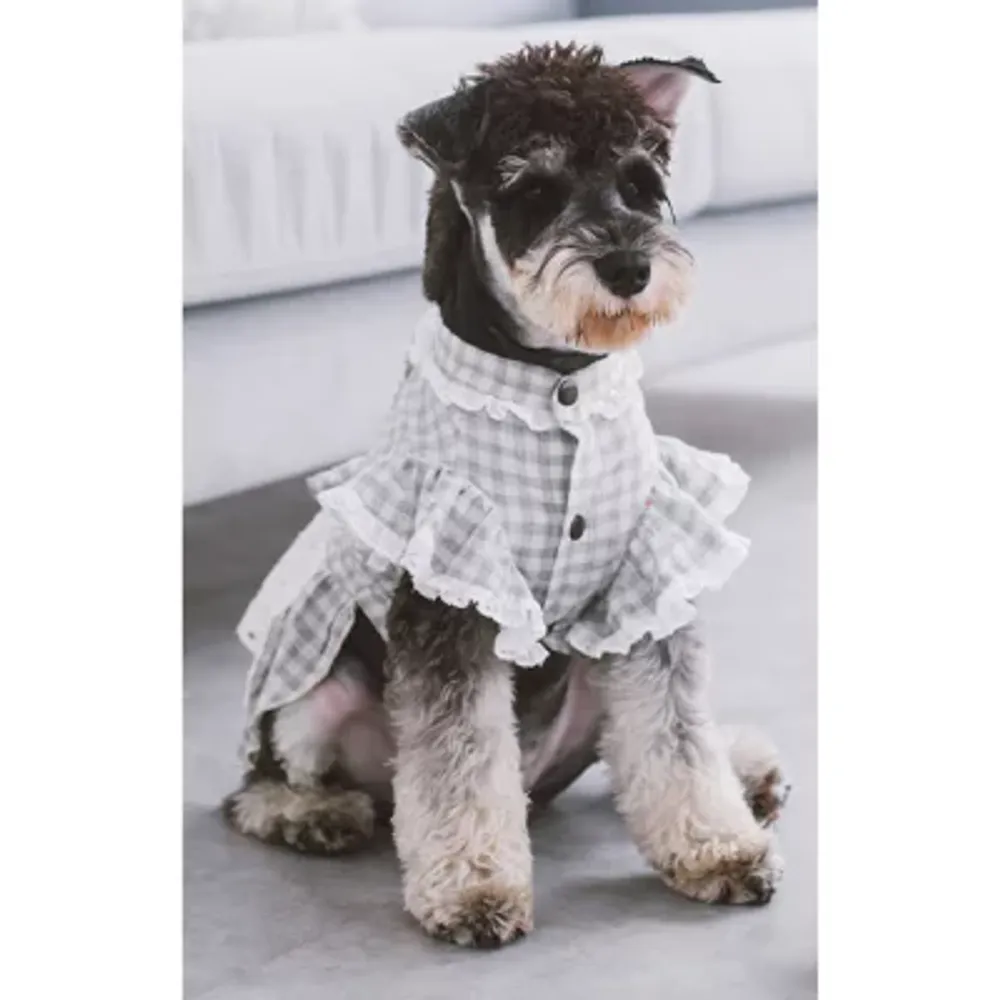 Touchdog I Love Poochi' Classical Fashion Plaid Dog Pet Dresses