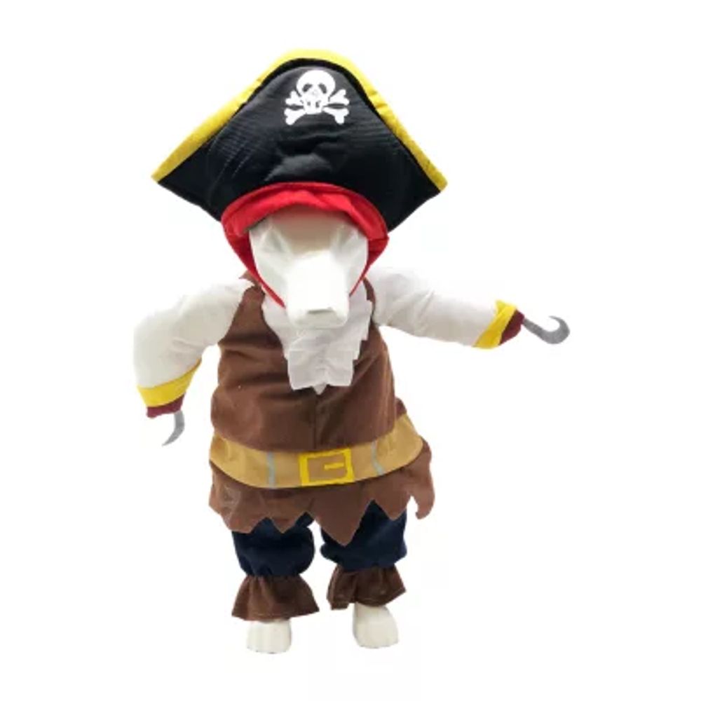 Pet Life Captain Snuggles' Pirate Uniform Dog Costumes