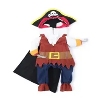 Pet Life Captain Snuggles' Pirate Uniform Dog Costumes