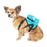 Pet Life Waggler Hobbler' Large-Pocketed Compartmental Animated Backpack Dog Harness
