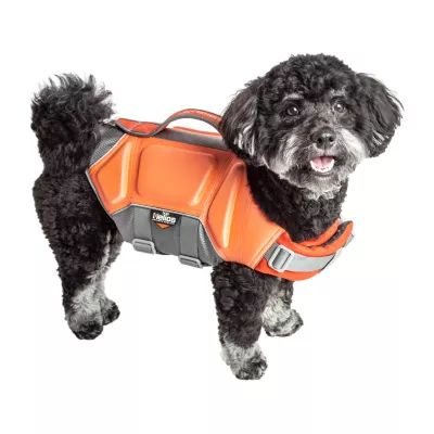 Dog Helios Tidal Guard' Multi-Point Strategically-Stitched Reflective Life Jacket Vest Harness