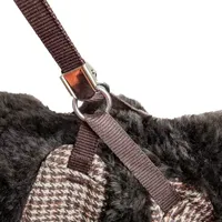 Pet Life Luxe 'Houndsome' 2-In-1 Mesh Reversible Plaided Collared Adjustable-Leash Dog Harness