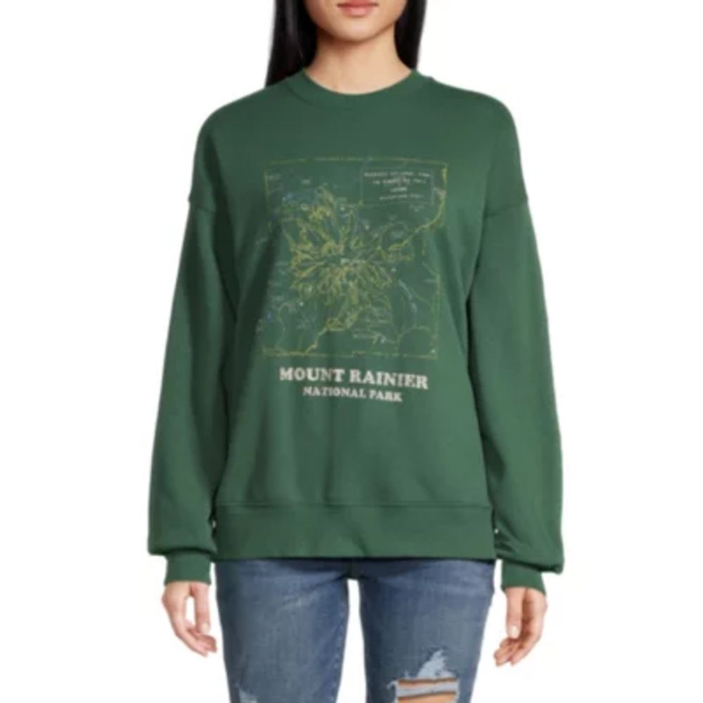 Arizona Juniors Womens Round Neck Long Sleeve Sweatshirt