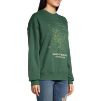 Arizona Juniors Womens Round Neck Long Sleeve Sweatshirt