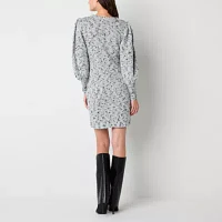 Melonie T Womens Long Sleeve Sweater Dress