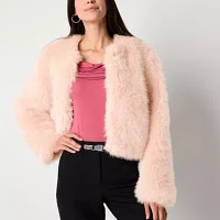 Worthington Faux Fur Heavyweight Womens Coat