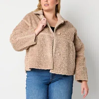 a.n.a Plus Faux Shearling Midweight Coat