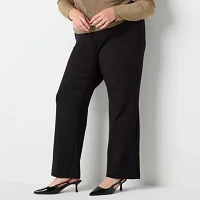 Worthington Plus Womens Regular Fit Straight Trouser