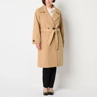 Liz Claiborne Belted Midweight Womens Peacoat