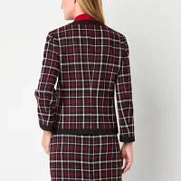 Black Label by Evan-Picone Plaid Suit Jackets