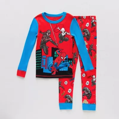 Disney Collection Little & Big Boys 2-pc. Spiderman Pajama Set