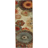 Mohawk Home Strata Caravan Medallion Abstract Printed Indoor Rectangular Accent Rug