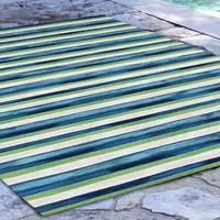 Liora Manne Visions II Painted Stripes Indoor/Outdoor Area Rug