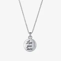 Silver Reflections Pure Silver Over Brass 18 Inch Cable Round Locket Necklace