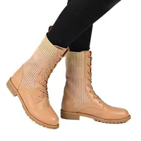 Journee Collection Womens Melei Stacked Heel Booties