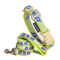 Touchdog Chain Printed Tough Stitched Embroidered Collar Dog Pet Leashes