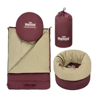 Dog Helios Switch-Back 2-In-1 Travel Mat And Rounded Camping Convertible Pet Beds