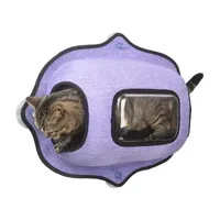 Pet Life Purr-View See-Through Suction Cup Kitty Lounger Pet Beds