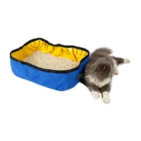 Pet Life Litter Go Travel Folding Waterproof Kitty Litter Box And Bath Cat Litter Box