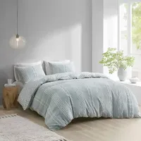 INK+IVY Kara 3 Piece Cotton Jacquard Comforter Set