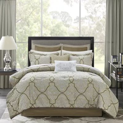 Madison Park Anuok 12-pc. Jacquard Comforter Set