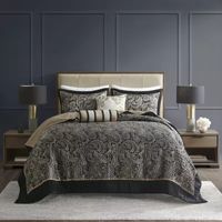 Madison Park Wellington 5 Piece Reversible Jacquard Bedspread Set