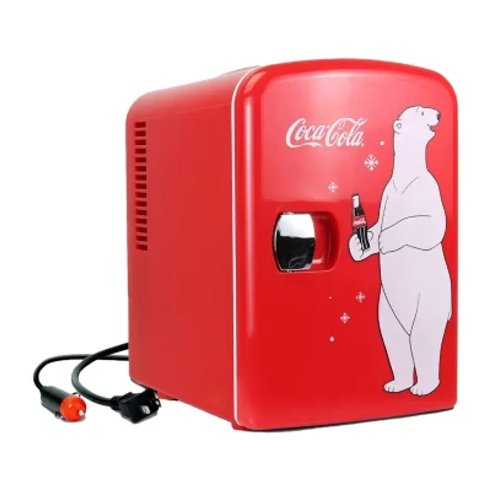 COKE CLASSIC Coca-Cola 4L Portable Cooler/Warmer 12V AC/DC Mini Fridge  Polar Bear