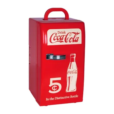 Coca-Cola Retro 18 Can Mini Fridge AC/DC Portable Cooler 22L (23 qt)