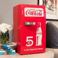 Coca-Cola Retro 18 Can Mini Fridge AC/DC Portable Cooler 22L (23 qt)