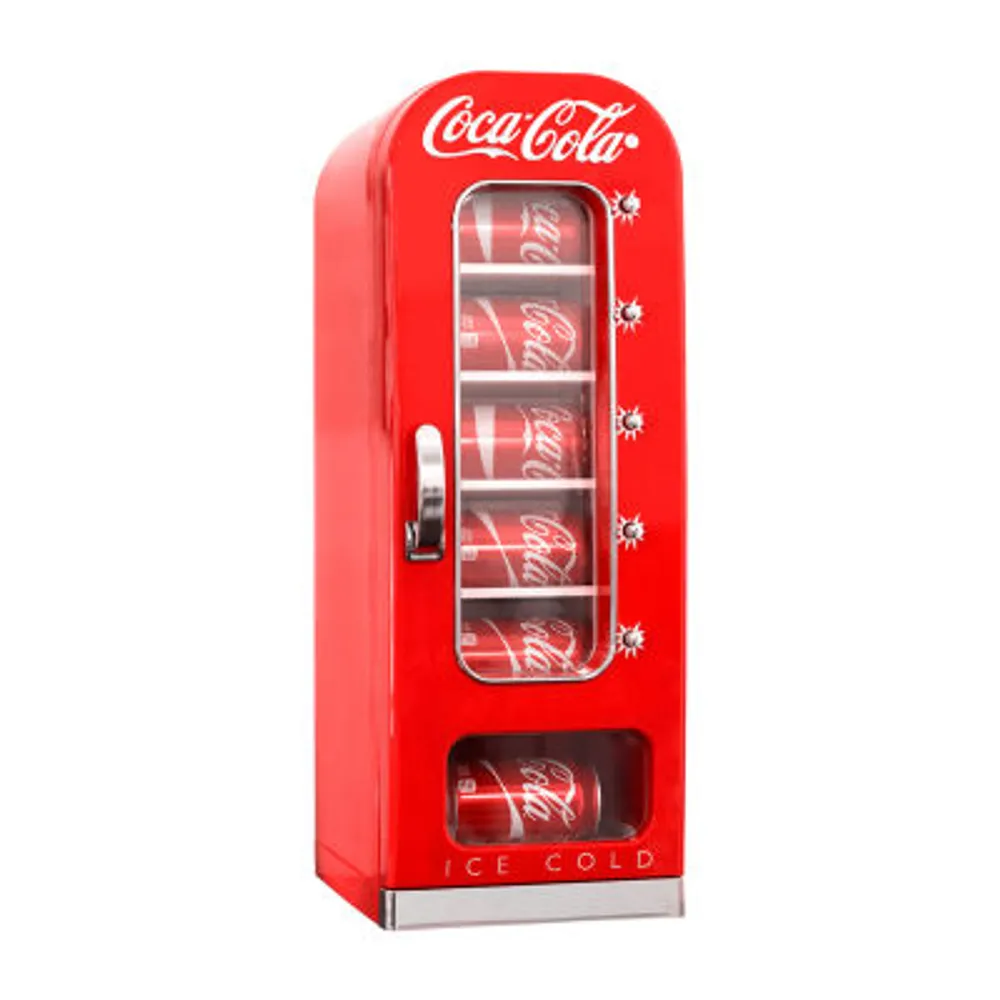 Coca-Cola Retro Vending Machine 10 Can Mini Fridge- Red- AC/DC