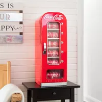 Coca-Cola Retro Vending Machine 10 Can Mini Fridge- Red- AC/DC
