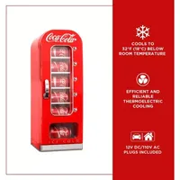 Coca-Cola Retro Vending Machine 10 Can Mini Fridge- Red- AC/DC