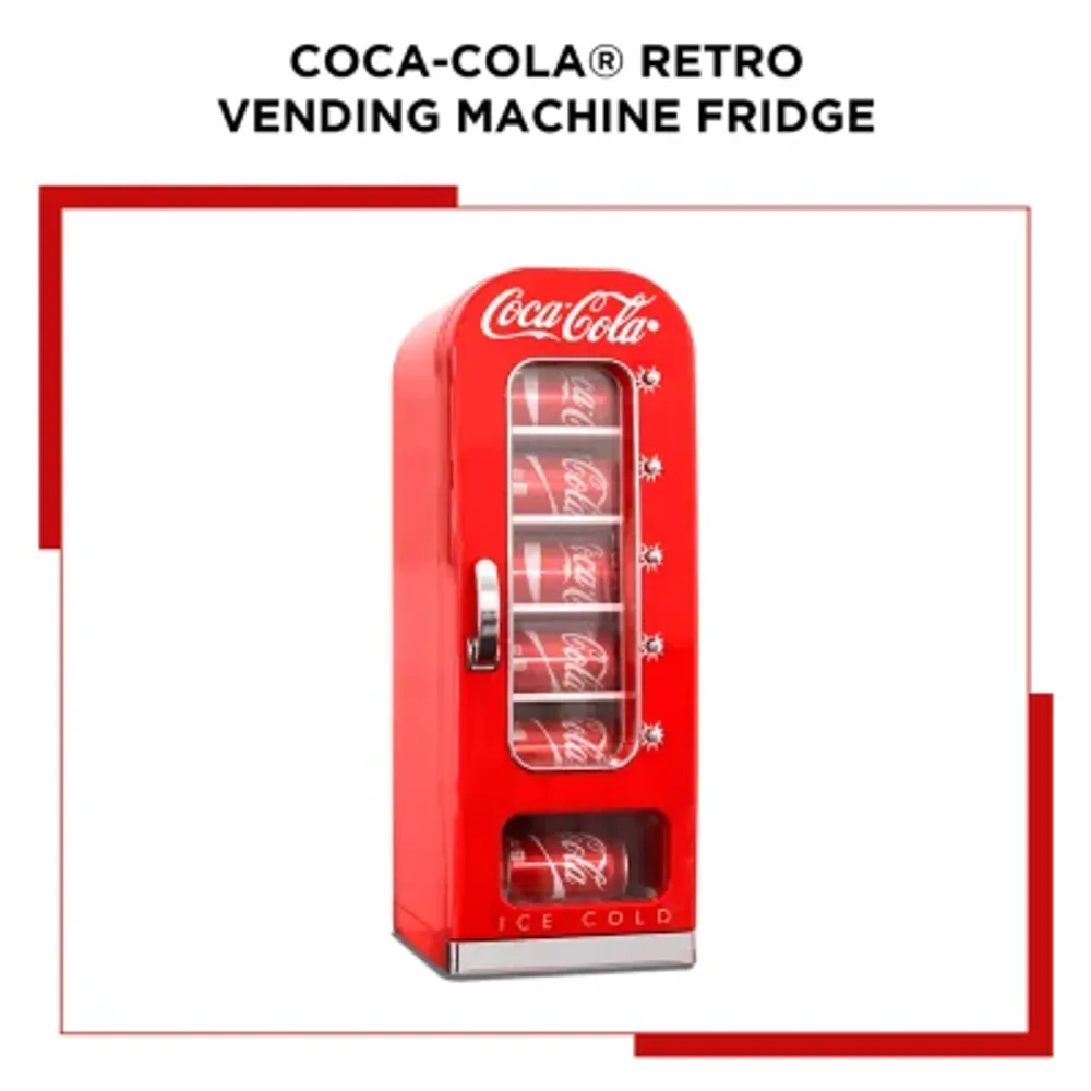 Coca-Cola Retro Vending Machine 10 Can Mini Fridge- Red- AC/DC