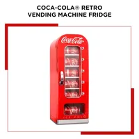 Coca-Cola Retro Vending Machine 10 Can Mini Fridge- Red- AC/DC