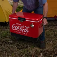 Coca-Cola Ice Chest Cooler with Bottle Opener- 51L (54 qt)- 85 Cans