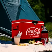 Coca-Cola Ice Chest Cooler with Bottle Opener- 51L (54 qt)- 85 Cans