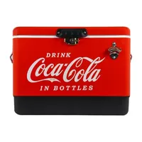 Coca-Cola Ice Chest Cooler with Bottle Opener- 51L (54 qt)- 85 Cans