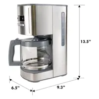 Kenmore® Programmable 12-cup Coffee Maker - Stainless Steel