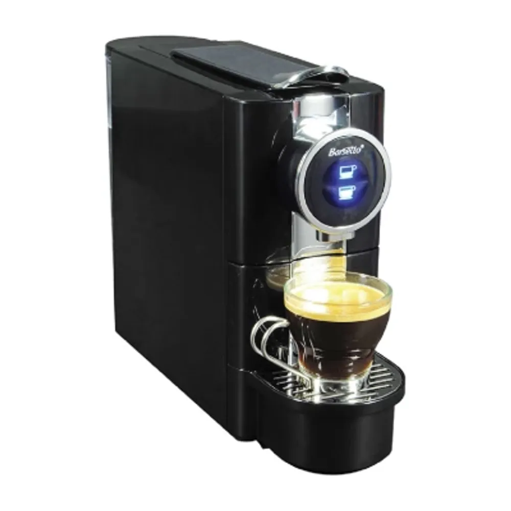 Koolatron Barsetto One-Touch Automatic Espresso Coffee Machine, Black and Stainless Steel