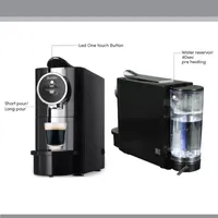 Koolatron Barsetto One-Touch Automatic Espresso Coffee Machine, Black and Stainless Steel