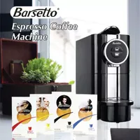 Koolatron Barsetto One-Touch Automatic Espresso Coffee Machine, Black and Stainless Steel