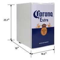 Corona Mini Beer Fridge with Freezer- 70 L/ 74 Qt-  2.4 Cu Ft