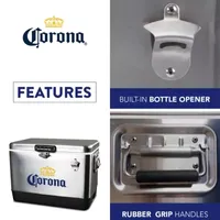 Corona Ice Chest Cooler with Bottle Opener- 51L (54 qt)- 85 Cans