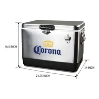 Corona Ice Chest Cooler with Bottle Opener- 51L (54 qt)- 85 Cans