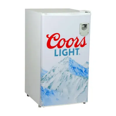 Coors Light Compact Fridge with Bottle Opener- 90 L/ 95 Qt 3.2 Cu Ft