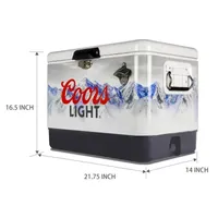 Coors Light Ice Chest Cooler with Bottle Opener- 51L (54 qt)- 85 Cans