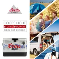 Coors Light Ice Chest Cooler with Bottle Opener- 51L (54 qt)- 85 Cans